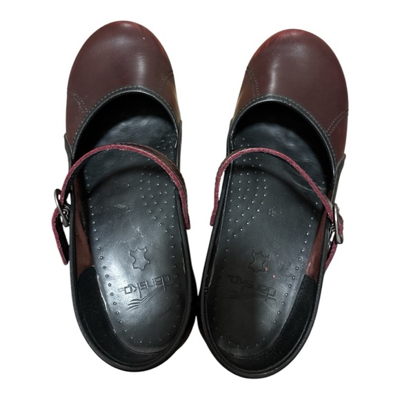 Dansko Marcelle Maroon Mary Jane Clog Size 41 Perfect Festival Coachella Fairy - Picture 4 of 5